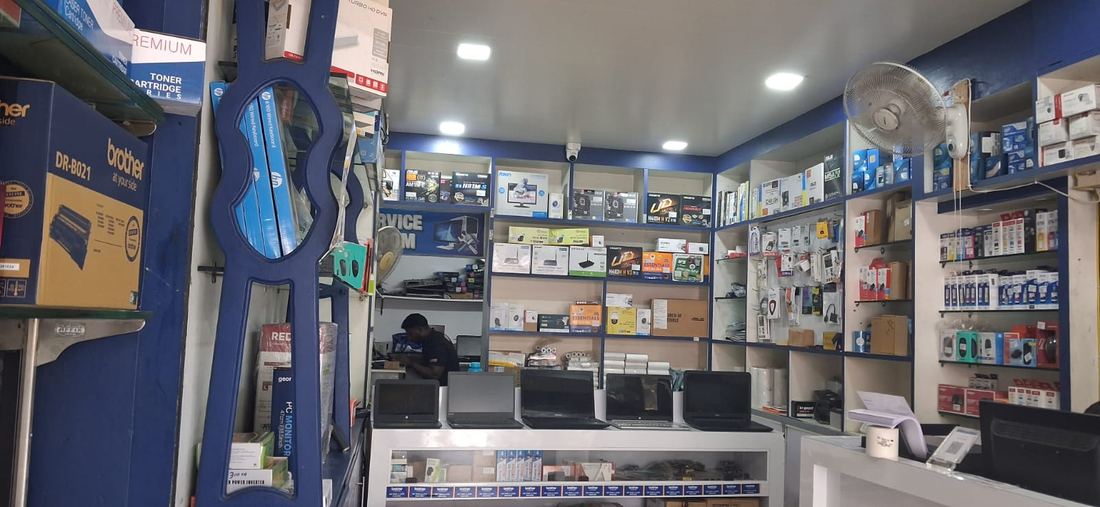 Laptops on display